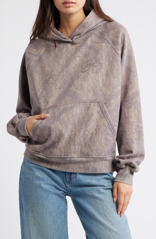 アーバンアウトフィッターズ レディース アウター パーカー・スウェット BDG Urban Outfitters Oversize Camouflage Hoodie Dark Brown Camo ブラウン