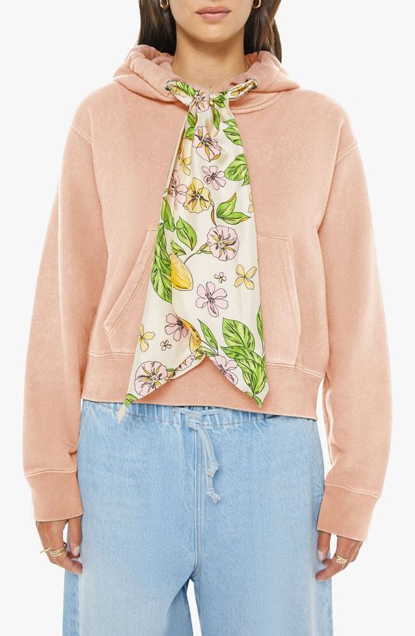 マザー レディース アウター パーカー・スウェット MOTHER Cravat Hoodie Shy Girl Mahogany Rose