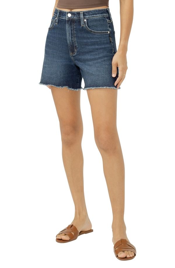 シルバー ジーンズ レディース ボトムス デニムパンツ ショートパンツ Silver Jeans Co Highly Desirable Denim Shorts Pimlico デニム