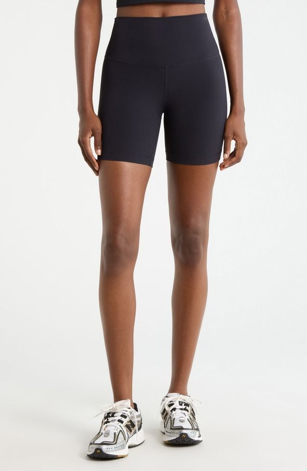 エムピージー レディース ボトムス ハーフパンツ・ショーツ リブ ショートパンツ MPG Ribbed Shorts Black ブラック