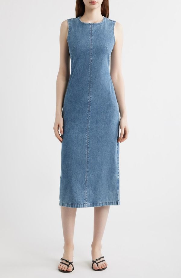 ラグアンドボーン レディース ボトムス デニムパンツ ミディ rag bone Jasmine Denimidi Tank Dress Waverly デニム
