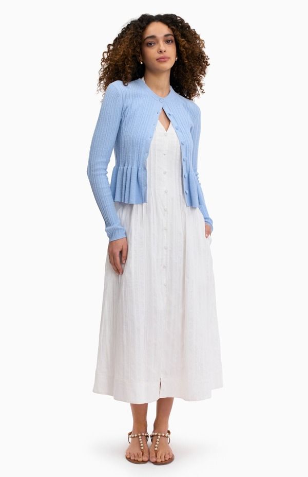 レベッカテイラー レディース アウター パーカー・スウェット カーディガン ニット Rebecca Taylor Boucle Knit Cardigan Azure