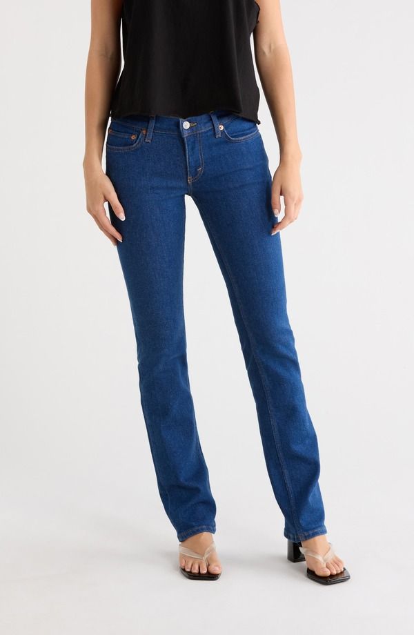 リダン レディース ボトムス デニムパンツ ローライズ ジーンズ ReDone The Lean Low Rise Flare Jeans Dark Star