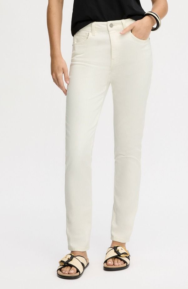 サムエデルマン レディース ボトムス デニムパンツ ストレート ジーンズ Sam Edelman Pencil Slim Straight Leg Jeans Ecru エクリュ