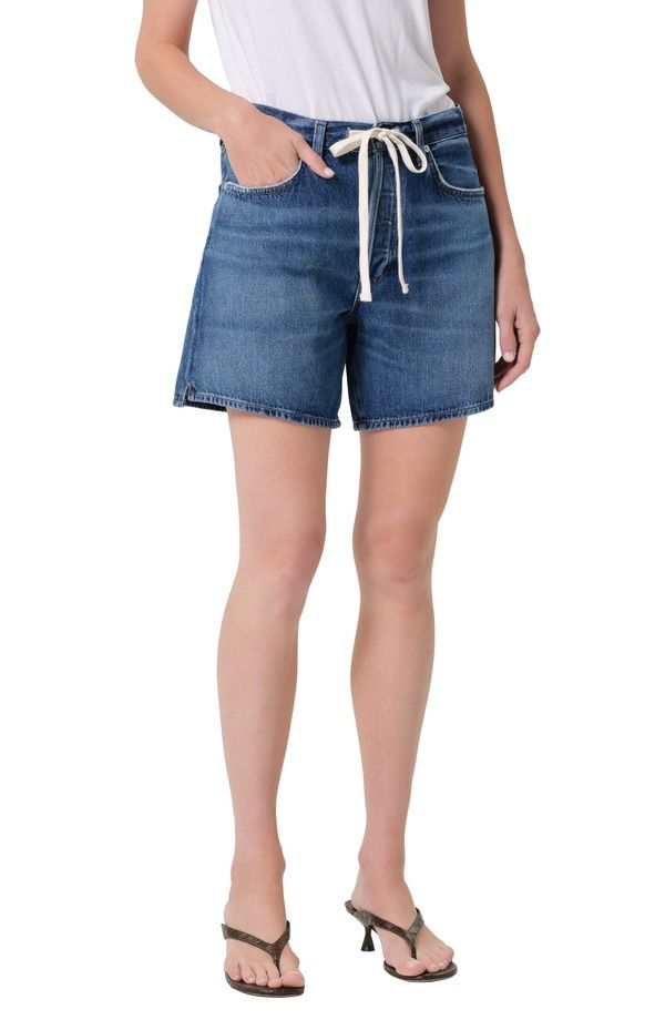 シチズンズ オブ ヒューマニティ レディース ボトムス デニムパンツ ショートパンツ Citizens of Humanity Brynn Drawstring Denim Shorts Avant Mid Dark Indigo インディゴ