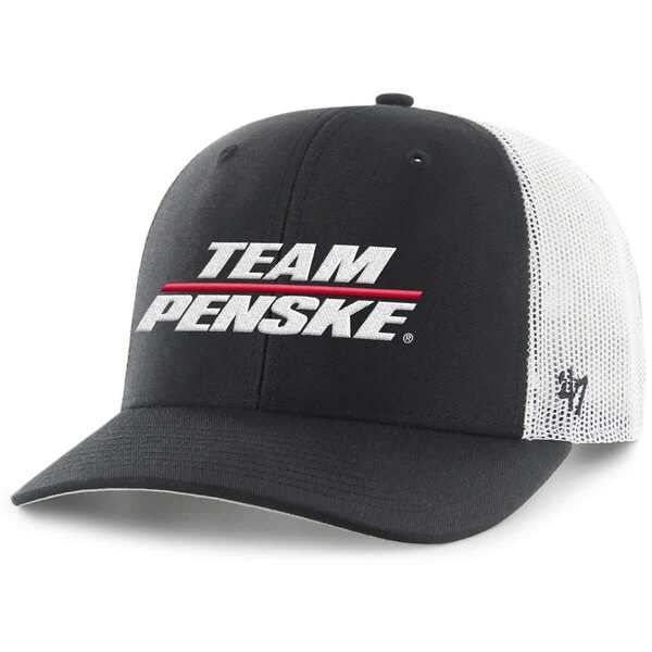 フォーティーセブン メンズ アクセサリー 帽子 Mens 47 BlackWhiteam Penske Trucker Adjustable Hat Black ブラック