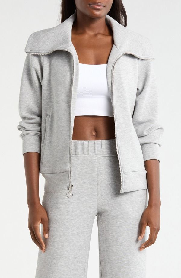エムピージー レディース アウター ジャケット・ブルゾン MPG Dreamweave Oversize Zip Jacket Heather Concrete ヘザー