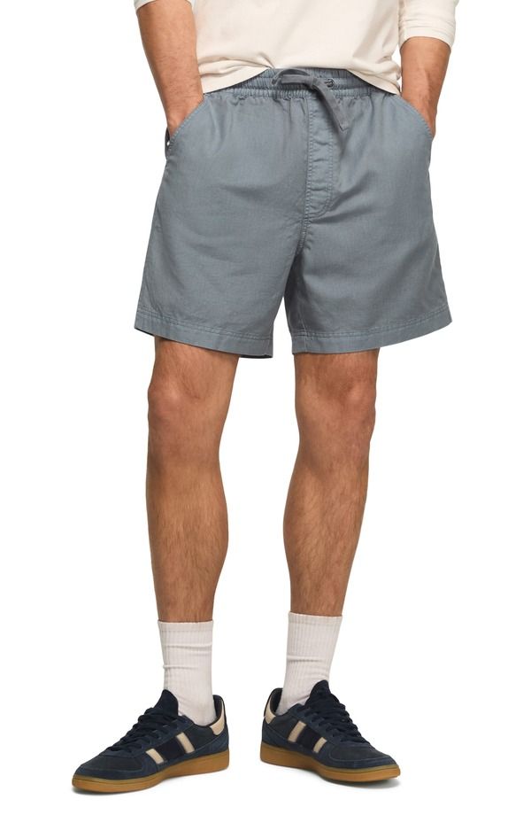 ラッキーブランド メンズ ボトムス ハーフパンツ・ショーツ ショートパンツ コットン リネン Lucky Brand Linen Cotton PullOn Shorts Flint Stone ストーン 23,480円