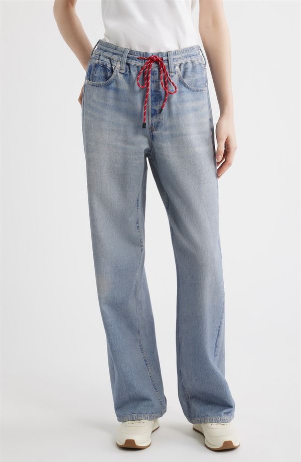 ラグアンドボーン レディース ボトムス デニムパンツ ワイドレッグ パイル コットン ジーンズ rag bone rb Miramar PullOn Wide Leg Cotton Terry Sweatpant Jeans Brighton