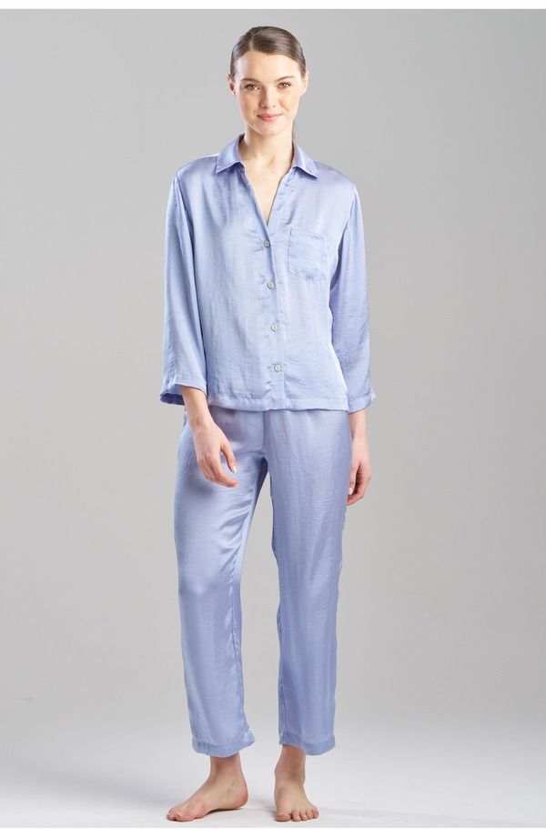 ナトリ レディース アンダーウェア ナイトウェア Natori ASHLEY Iconotch PJ Set French Blue ブルー
