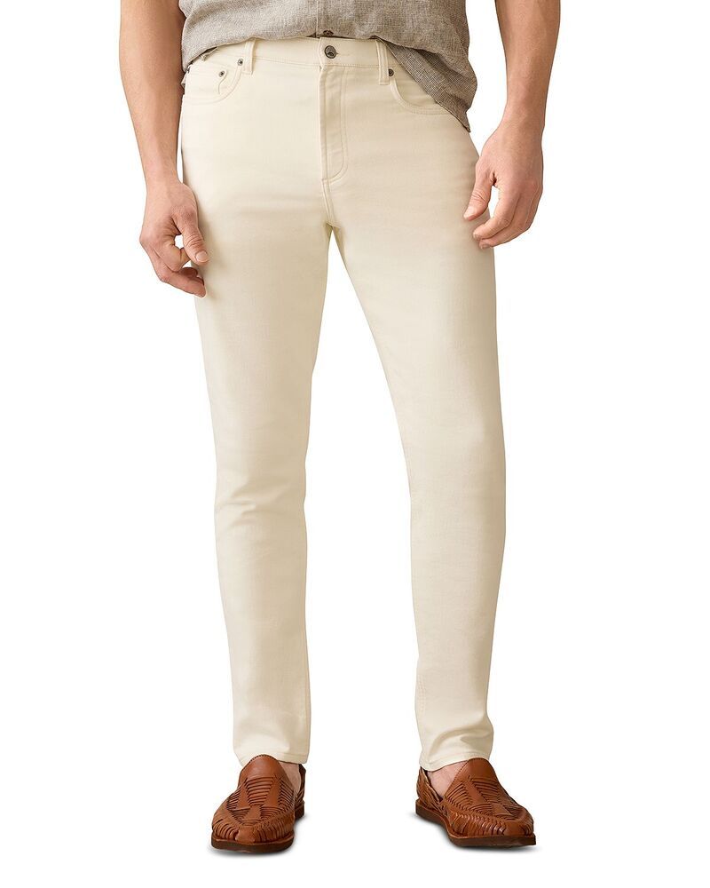ファレティ メンズ ボトムス カジュアルパンツ スリムフィット パイル Faherty Stretch Terry Slim Fit Pants Egret