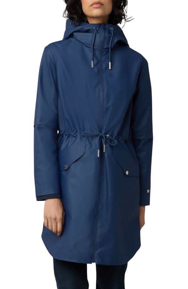 ソイアアンドキョー レディース アウター ジャケット・ブルゾン コート Soia Kyo Sophie Hooded Waterproof Raincoat Lapis