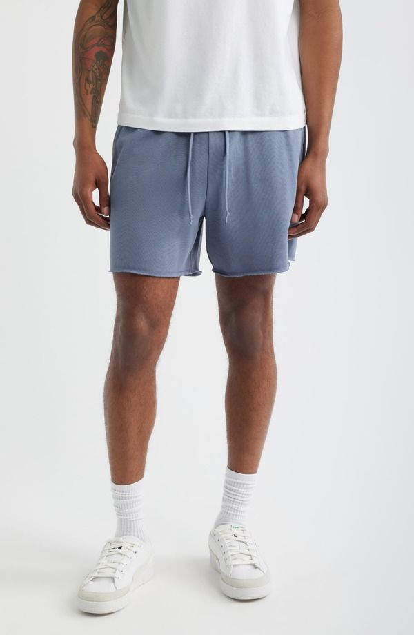 ビーピー メンズ ボトムス ハーフパンツ・ショーツ パイル ショートパンツ BP Frayed Terry Sweat Shorts Grey Folkstone グレー