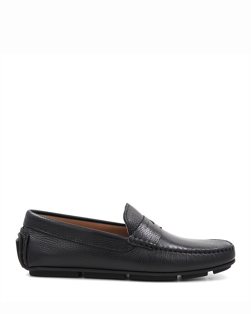 ブルーノマグリ メンズ シューズ スリッポン・ローファー Bruno Magli Mens Taranto Loafers Black Tumbled ブラック