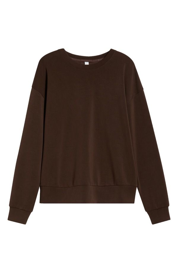 ゼラ レディース アウター パーカー・スウェット シャツ Zella Soft Luxe Boxy Crew Sweatshirt Brown Mole ブラウン