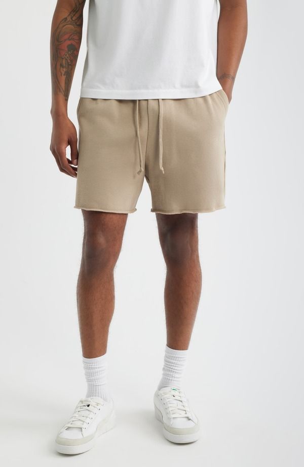 ビーピー メンズ ボトムス ハーフパンツ・ショーツ パイル ショートパンツ BP Frayed Terry Sweat Shorts Tan Teak タン 10,486円