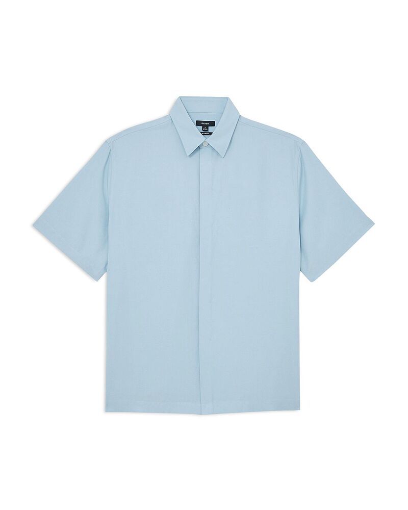 レイス メンズ トップス シャツ REISSupra Shirt Soft Blue ブルー