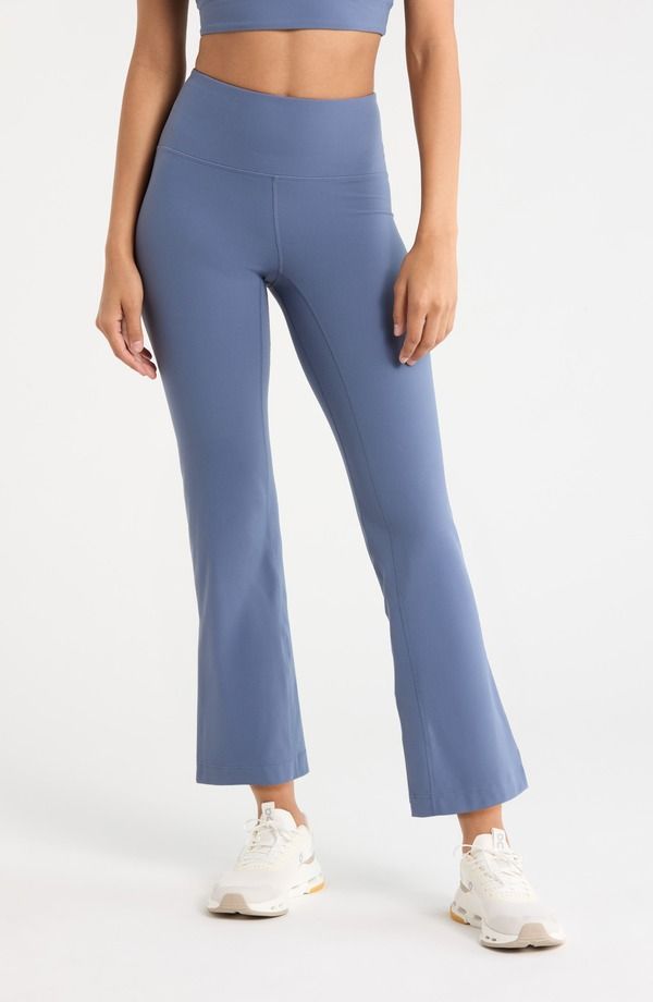 ゼラ レディース ボトムス カジュアルパンツ ハイウエスト アンクル Zella Studio Luxe High Waist Flare Ankle Pants Blue Vintage ブルー