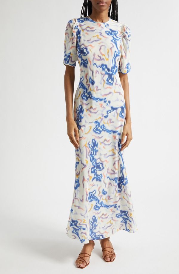 ウラ・ジョンソン レディース トップス ワンピース プリント シルク Ulla Johnson Samar Abstract Print Silk Dress Prism