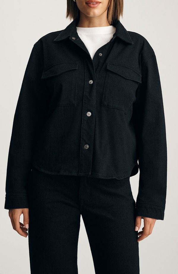 マーヴィ ジーンズ レディース ボトムス デニムパンツ シャツ ジャケット Mavi Jeans Tia Denim Shirt Jacket Black Move ブラック