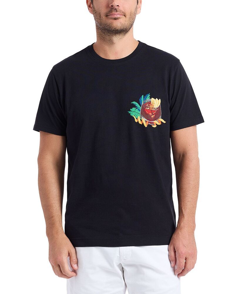 ロバートグラハム メンズ トップス シャツ キャップ グラフィック Robert Graham Captainegroni Graphic TShirt Black ブラック