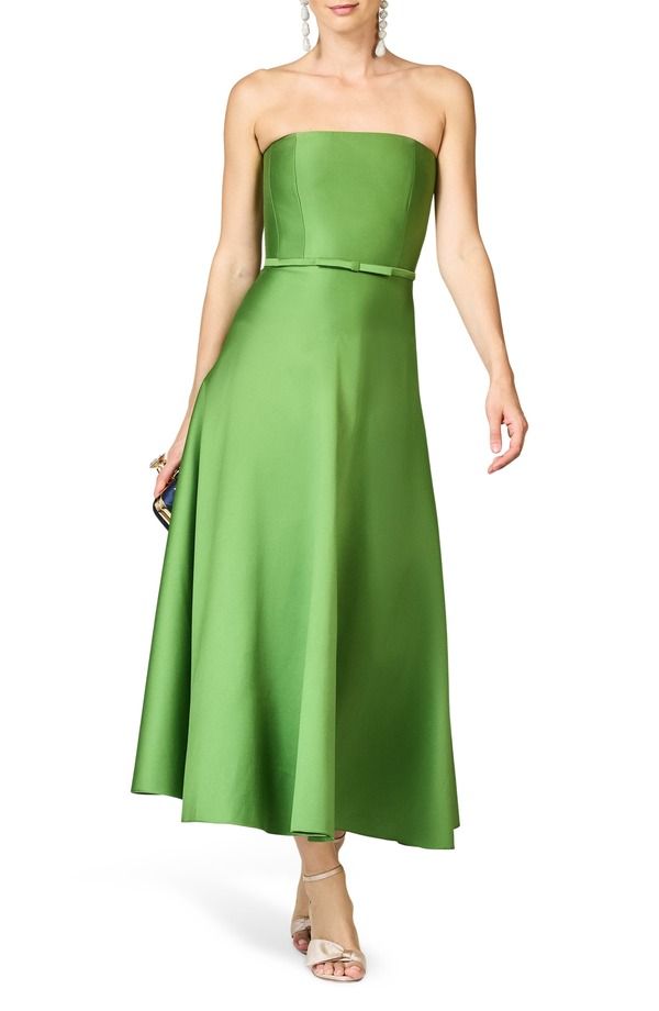 サーチンアンドバビ レディース トップス ワンピース A ライン サテン ストラップレス Sachin Babi Darian Straplessatin ALine Gown Green Garnet グリーン