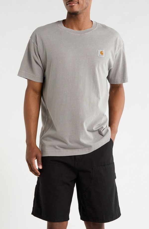 カーハート メンズ トップス Tシャツ ロゴ Carhartt Work In Progress Mens Nelson Oversize Logo Patch TShirt Yosemite Grmnt