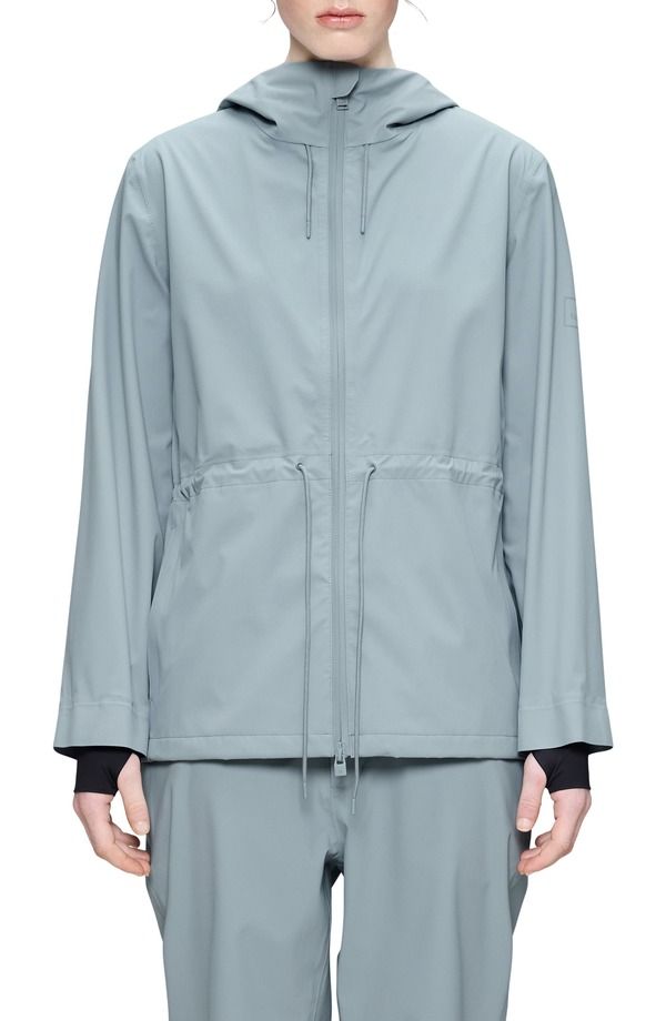 レインズ レディース アウター ジャケット・ブルゾン Rainsuva Hardshell Waterproof Hooded Rain Jacket Pool