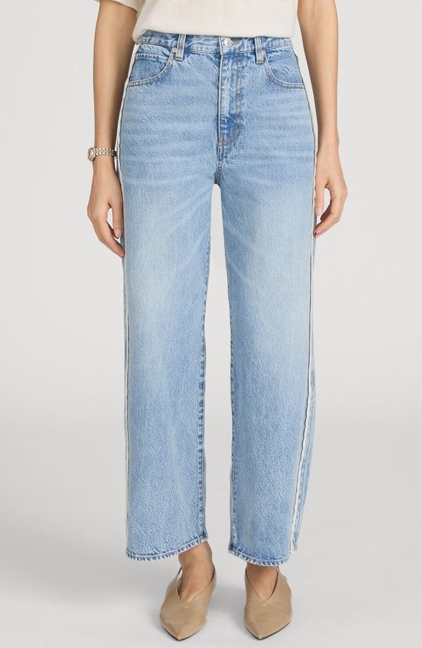 フレーム レディース ボトムス カジュアルパンツ ジーンズ FRAME The Crochetrim Crop Jeans Aura