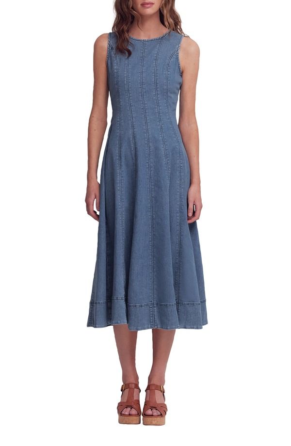 ボーデン レディース ボトムス デニムパンツ ミディワンピース ミディ Boden Annet Denimidi Dress Mid Vintage デニム
