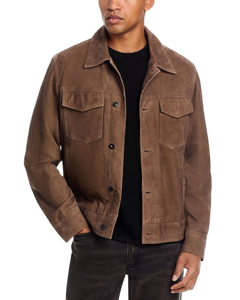 ラグアンドボーン メンズ アウター ジャケット・ブルゾン スエード rag bone Suede Trucker Jacket Light Brown ブラウン