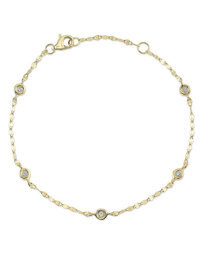 ムーン メドウ レディース アクセサリー ブレスレット・バングル・アンクレット Moon Meadow 14K Yellow Goldiamonds by the Yard Chain Bracelet Gold ゴールド 88,990円