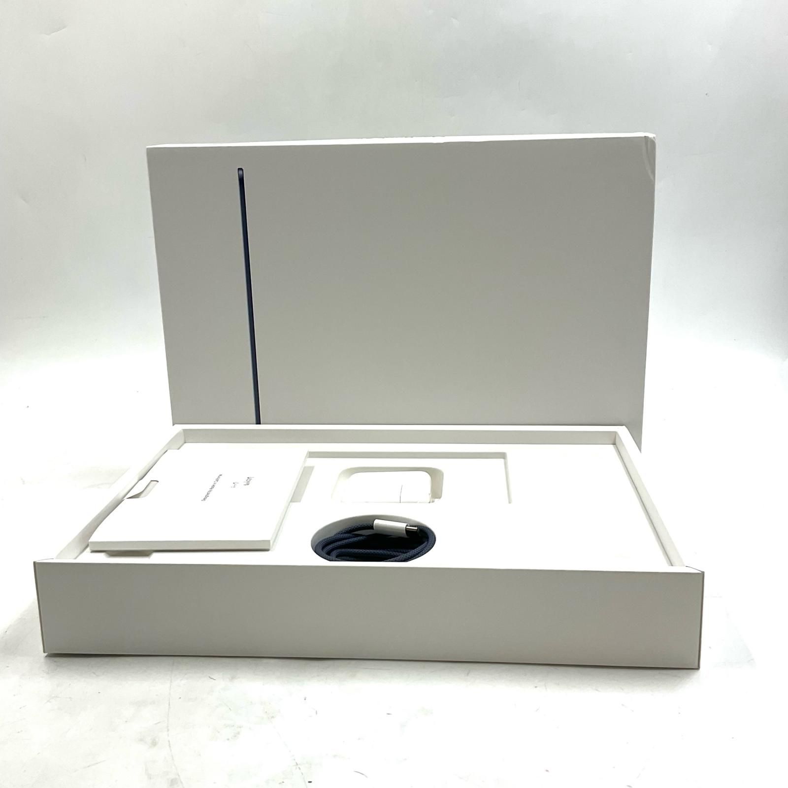 MacBook Air M2 256GB ミッドナイト美品 箱付き 動作確認済み 美品 MacBook Air M2 13.6