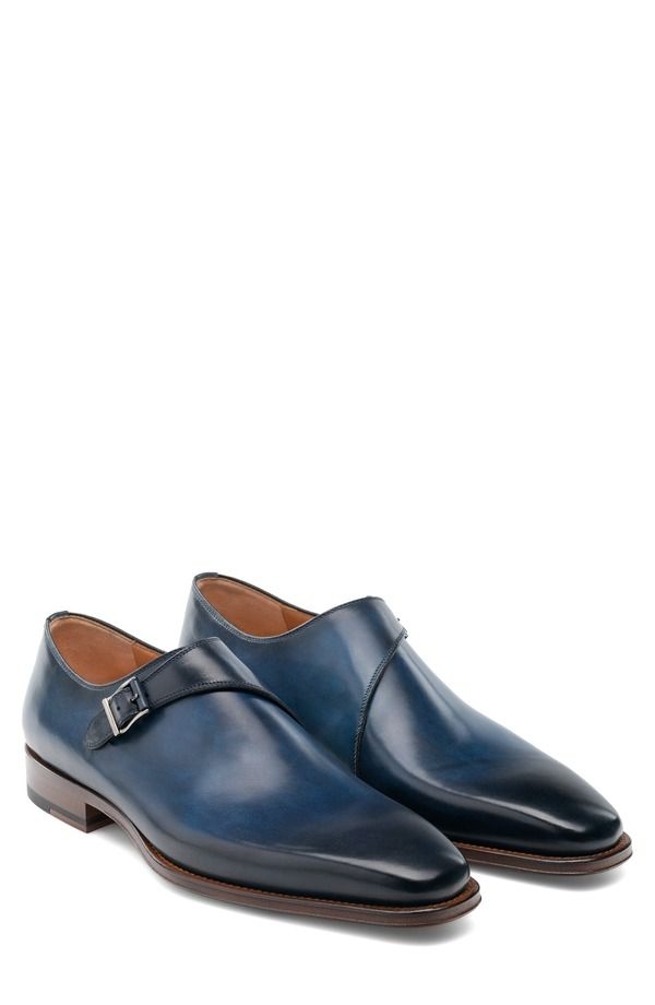 マグナーニ メンズ シューズ モンク Magnanni Hermosa Wateresistant Monk Shoe Navy ネイビー