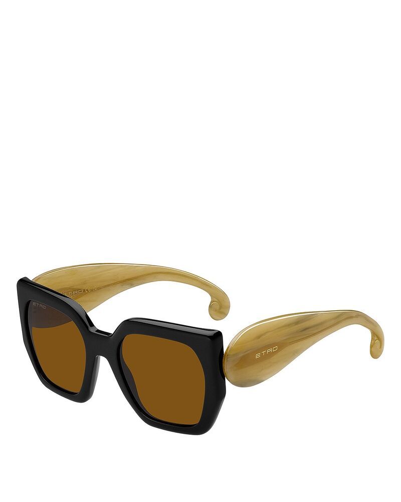 エトロ レディース アクセサリー サングラス・アイウェア Etro Geometric Sunglasses 54mm Black ブラック