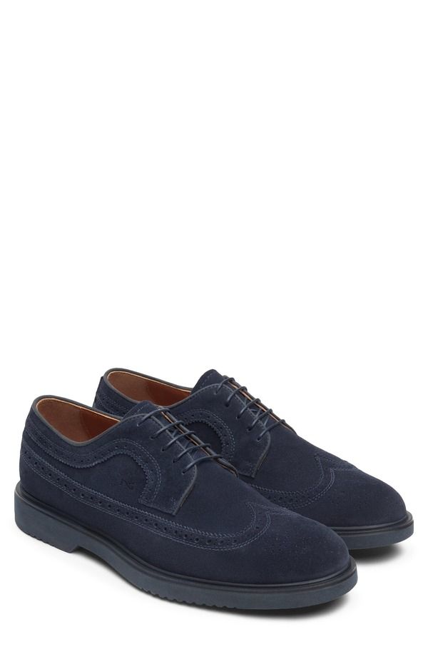 ネーロ ジャルディーニ メンズ シューズ ウィングチップ ダービー NeroGiardini Wingtip Derby Navy ネイビー 49,680円