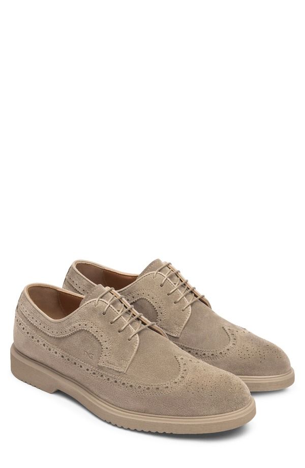 ネーロ ジャルディーニ メンズ シューズ ウィングチップ ダービー NeroGiardini Wingtip Derby Taupe トープ
