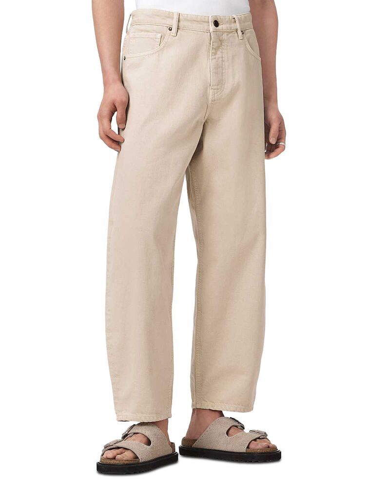 オールセインツ メンズ ボトムス デニムパンツ ジーンズ ALLSAINTS Orbit Wide Fit Jeans in Cream White ホワイト