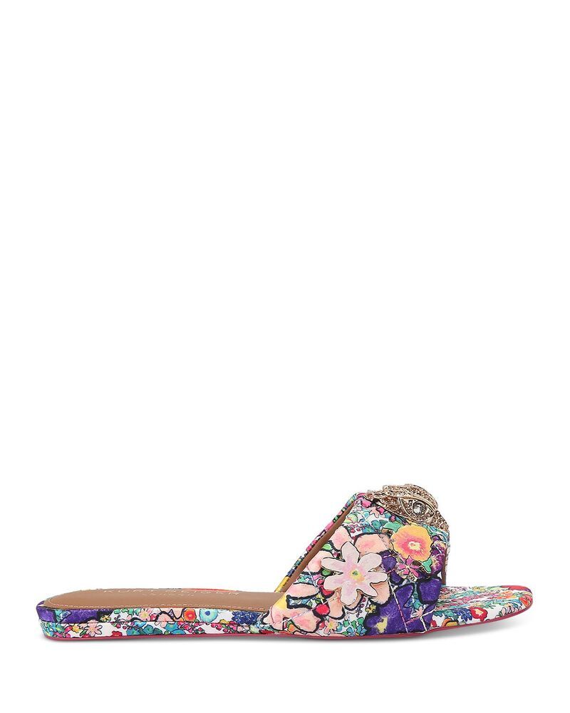 カートジェイガーロンドン レディース シューズ サンダル KURT GEIGER LONDON Womens Kensington Flat Sandals Open White ホワイト