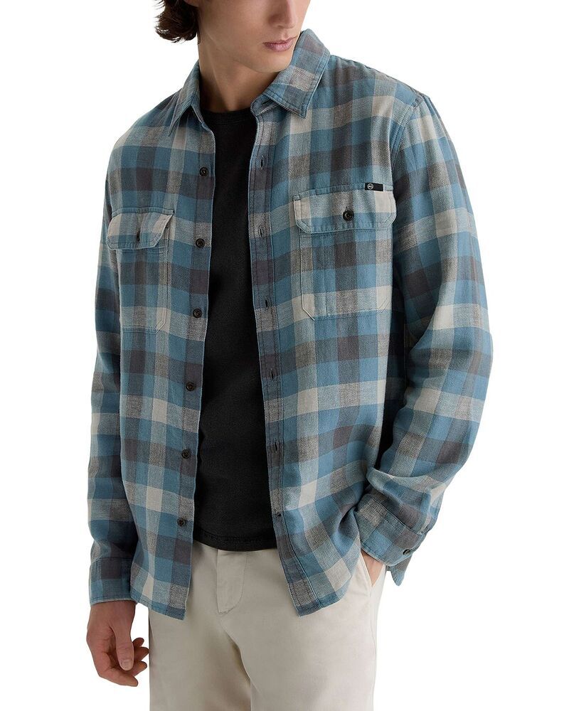 エージー メンズ トップス シャツ AG Classic Fit Curtis Work Shirt Blue Multi ブルー
