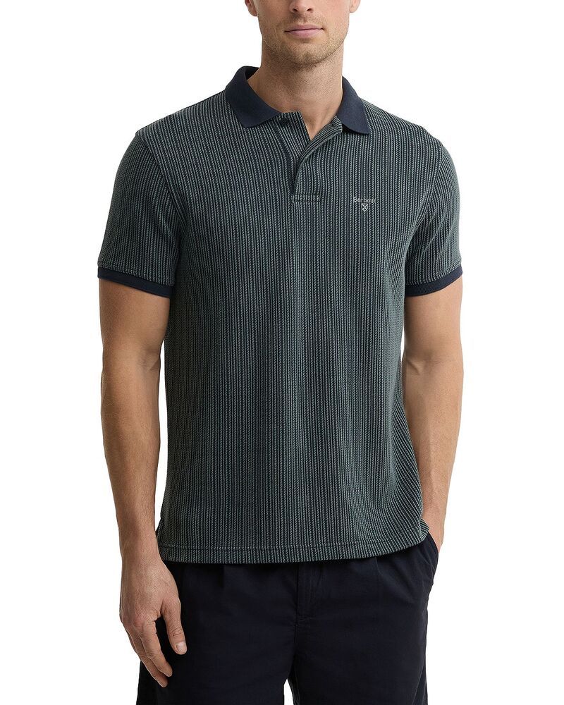 バブアー メンズ トップス ポロシャツ スリムフィット ロゴ Barbour Harworth Slim Fit Logo Polo Shirt Dark Navy ネイビー