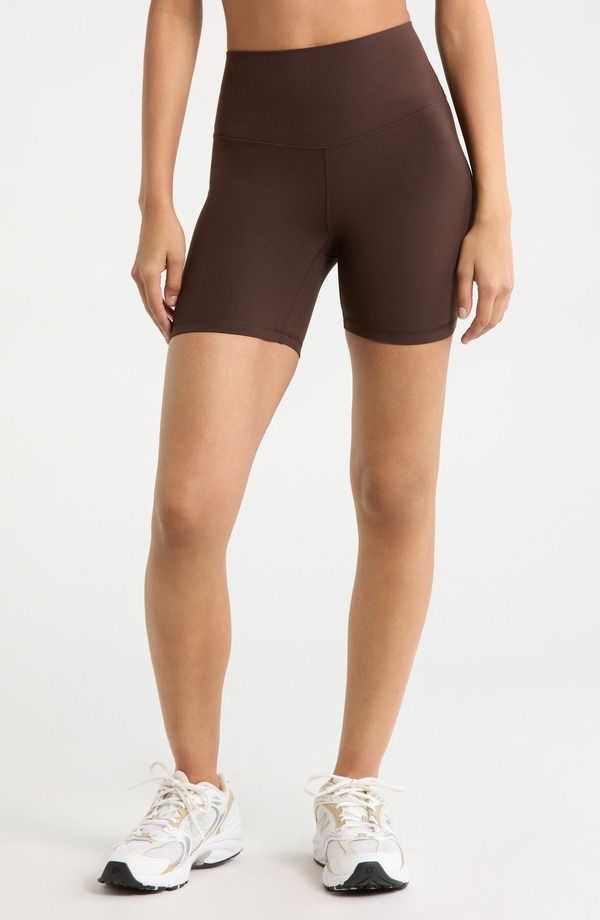 ゼラ レディース ボトムス ハーフパンツ・ショーツ ショートパンツ Zella Studio Luxe Bike Shorts Brown Mole ブラウン