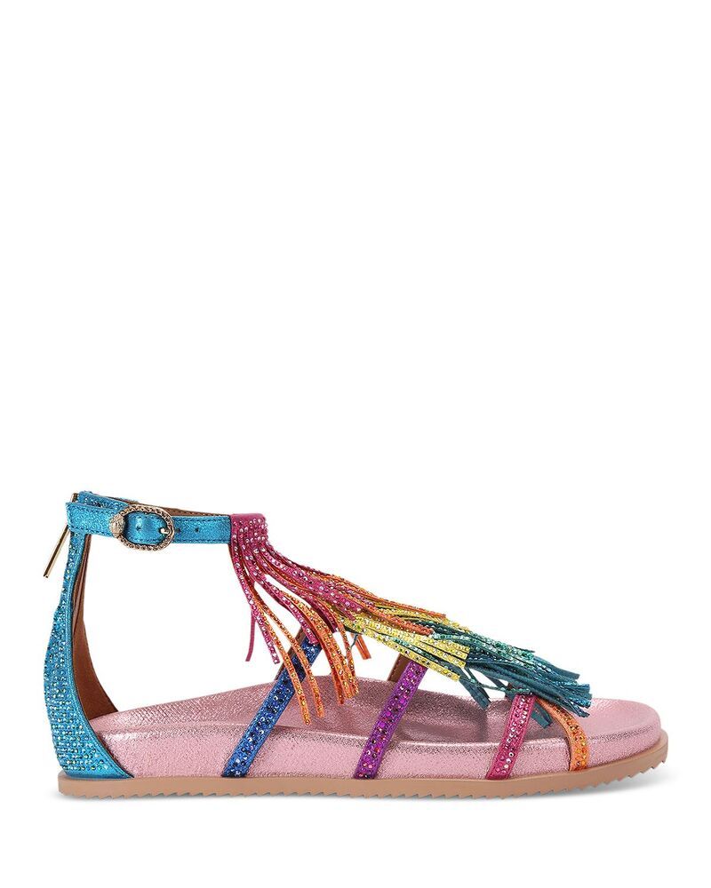 カートジェイガーロンドン レディース シューズ サンダル フリンジ KURT GEIGER LONDON Womens Fringe Flat Sandals Open Misc