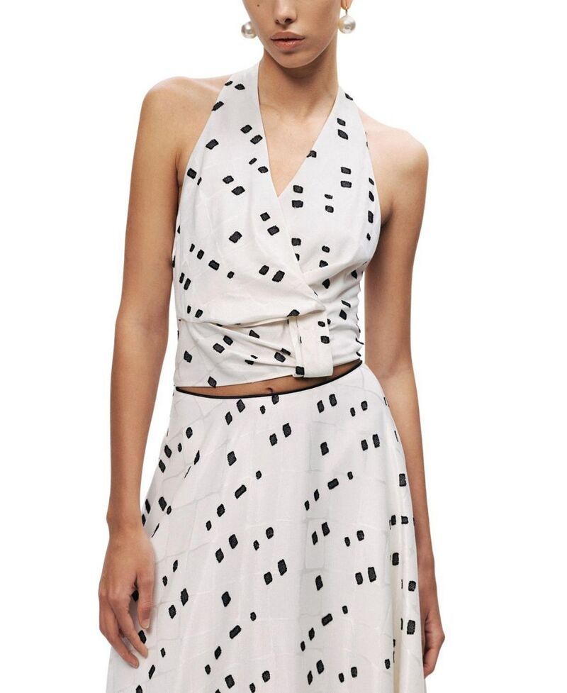 ノクチューン レディース トップス シャツ プリント ブラウス ホルター NOCTURNE Printed Halter Blouse MultiColored マルチカラー