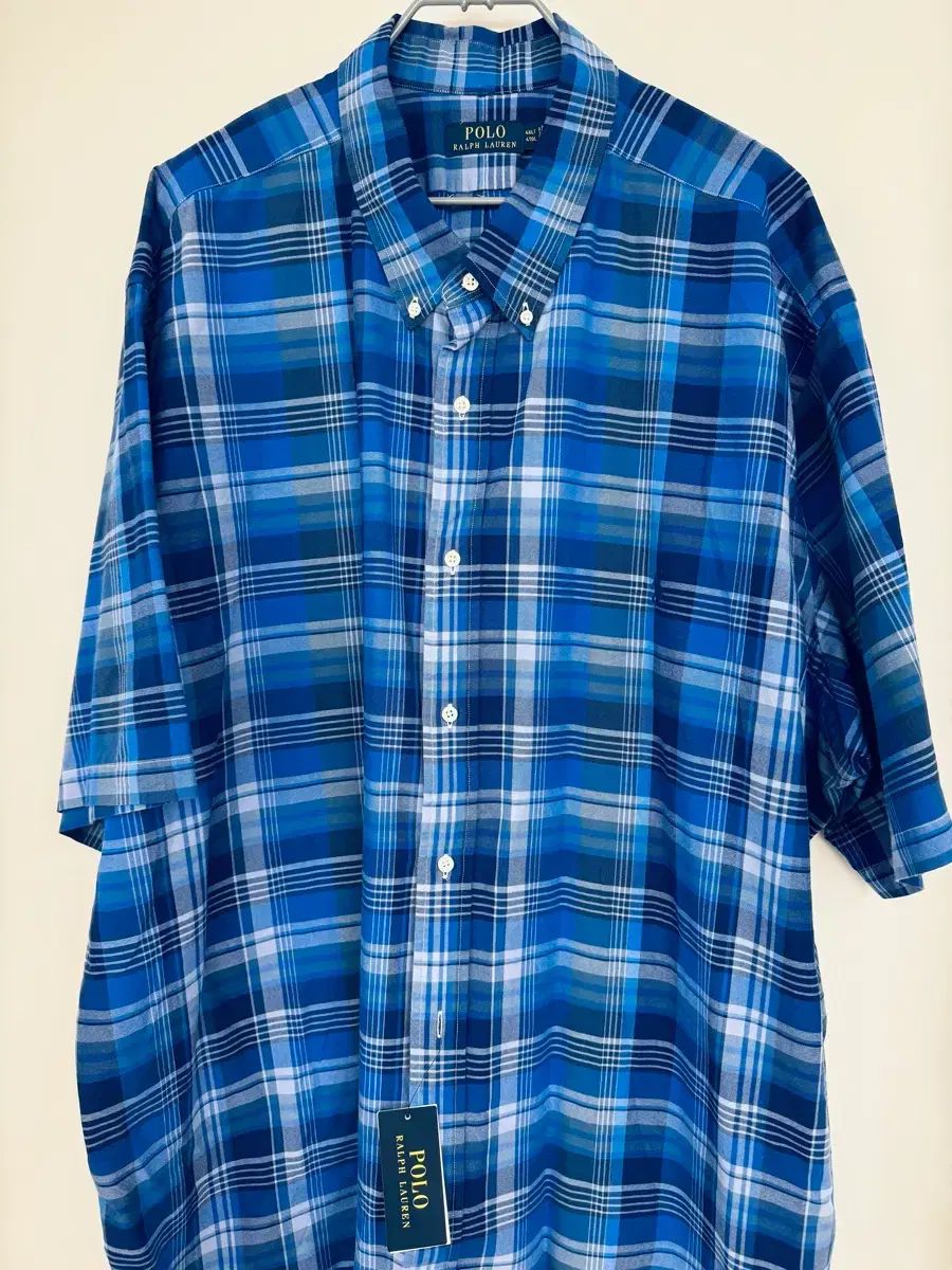 ポロラルフローレン ブルー CHECK シャツ