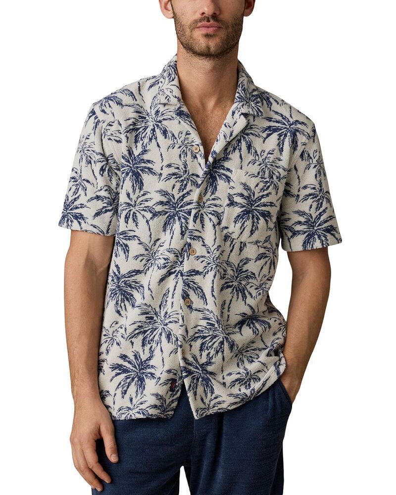 ファレティ メンズ トップス シャツ フラワー柄 フラワー Faherty Mens Floral Cabana Shirt Ivory Tropic Trees アイボリー