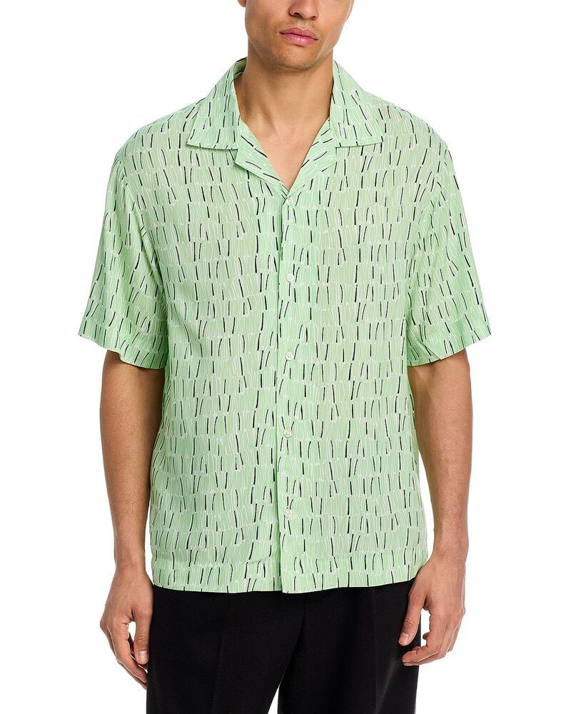 フューゴ メンズ トップス シャツ ボタンダウン HUGO Espino Button Down Shirt Open Green グリーン