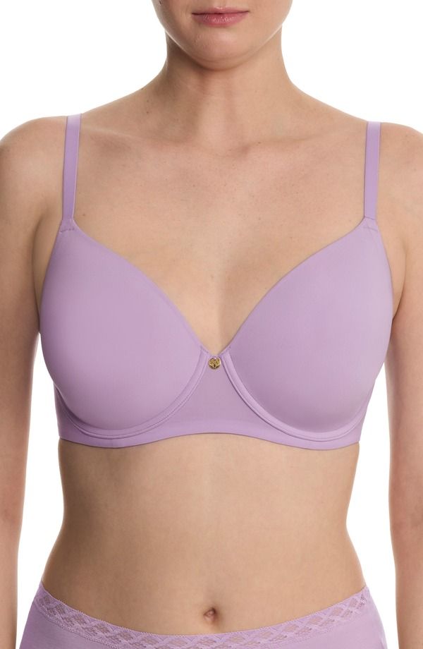 ナトリ レディース トップス Tシャツ Natori Cloud Comfort Full Fit Back Smoothing TShirt Bra Violetulip バイオレット