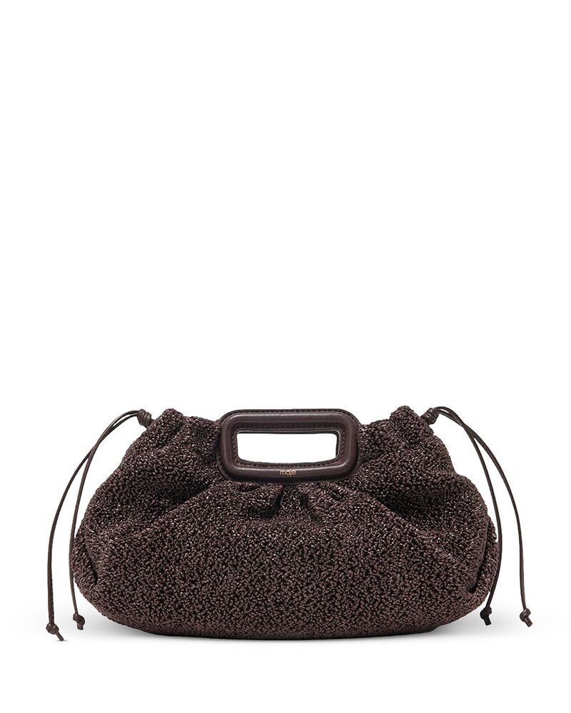 マージュ レディース バッグ Maje Milpli Bouclutch Dark Brown ブラウン
