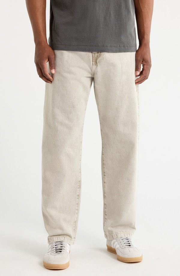 カーハート メンズ ボトムス デニムパンツ ワイドレッグ ジーンズ Carhartt Work In Progress Landon Wide Leg Jeans Opuntia Chalk チョーク